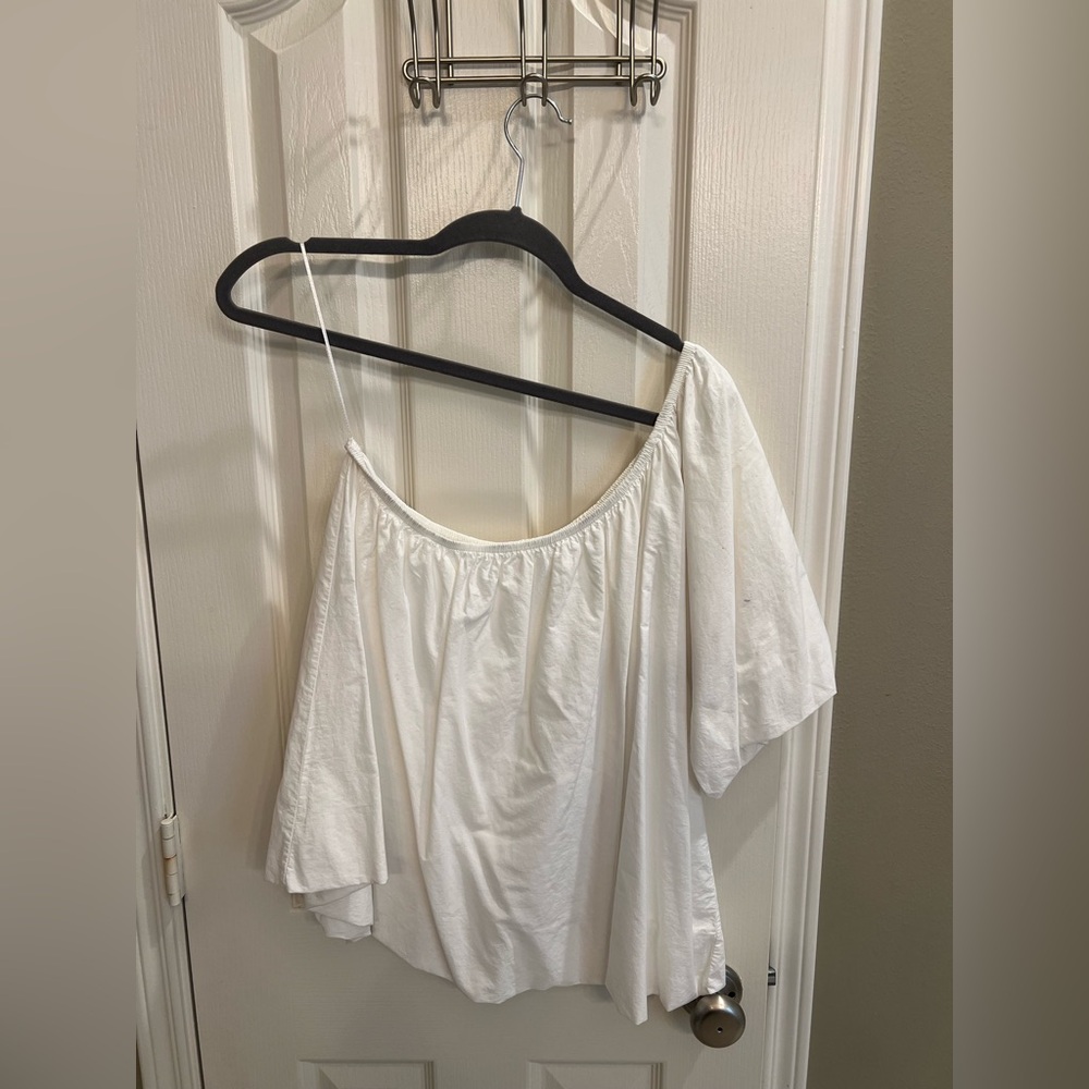 Zara Elegant White Off-Shoulder Women's Top